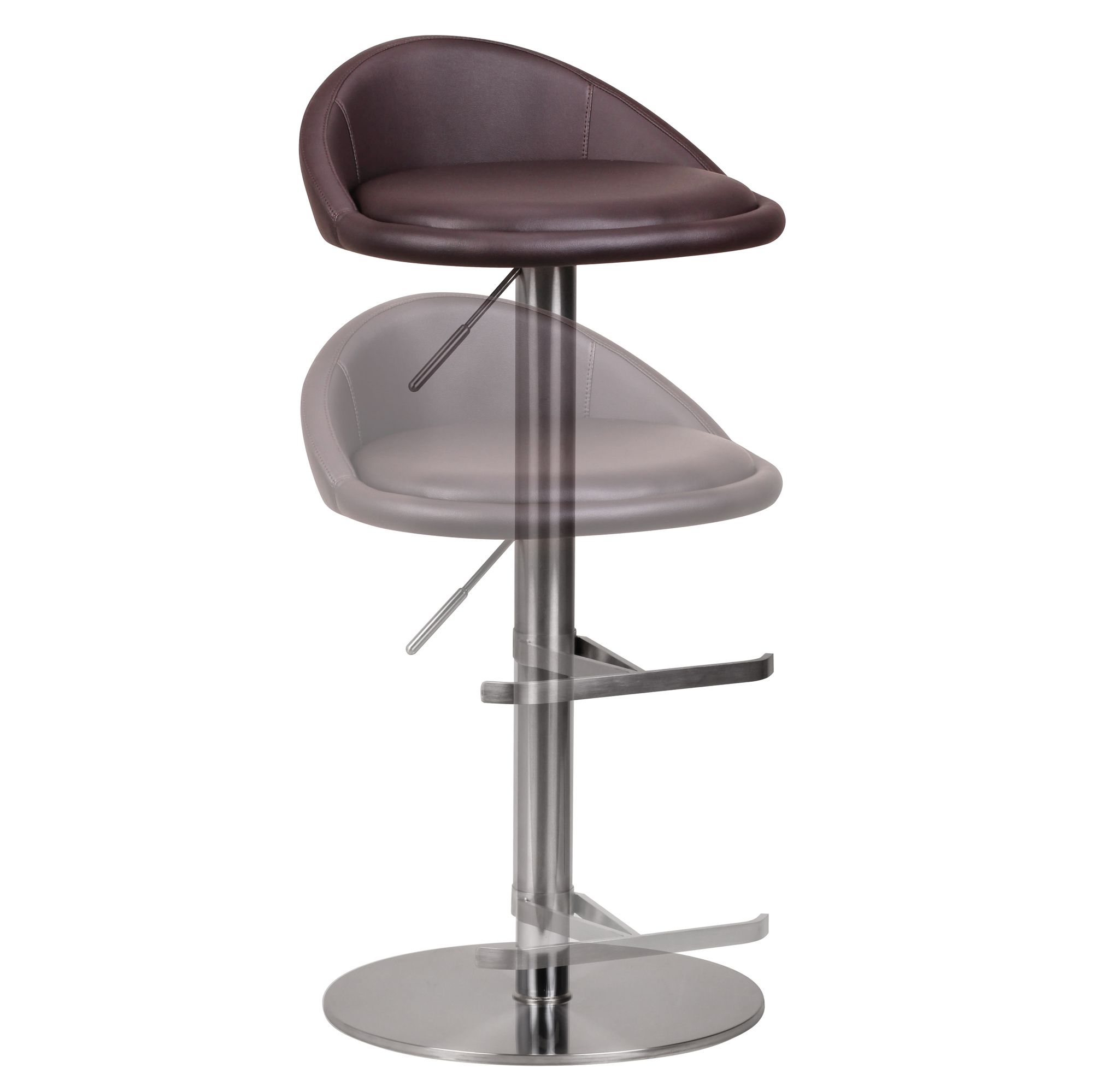 Barhocker Vigra Metall Braun Ø 43 × H 90 cm