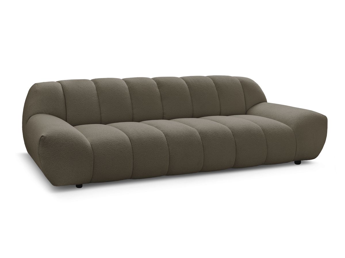 Bobochic Hayden Sofa 3-Sitzer Bouclé-Stoff Braun