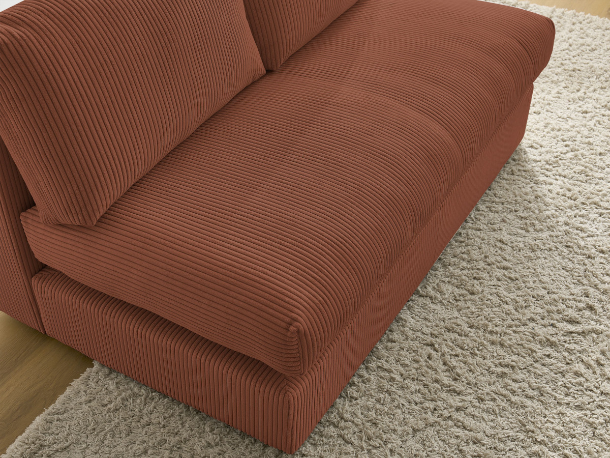 Bobochic Paris Sofamodul 2-Sitzer Cordsamt Orange