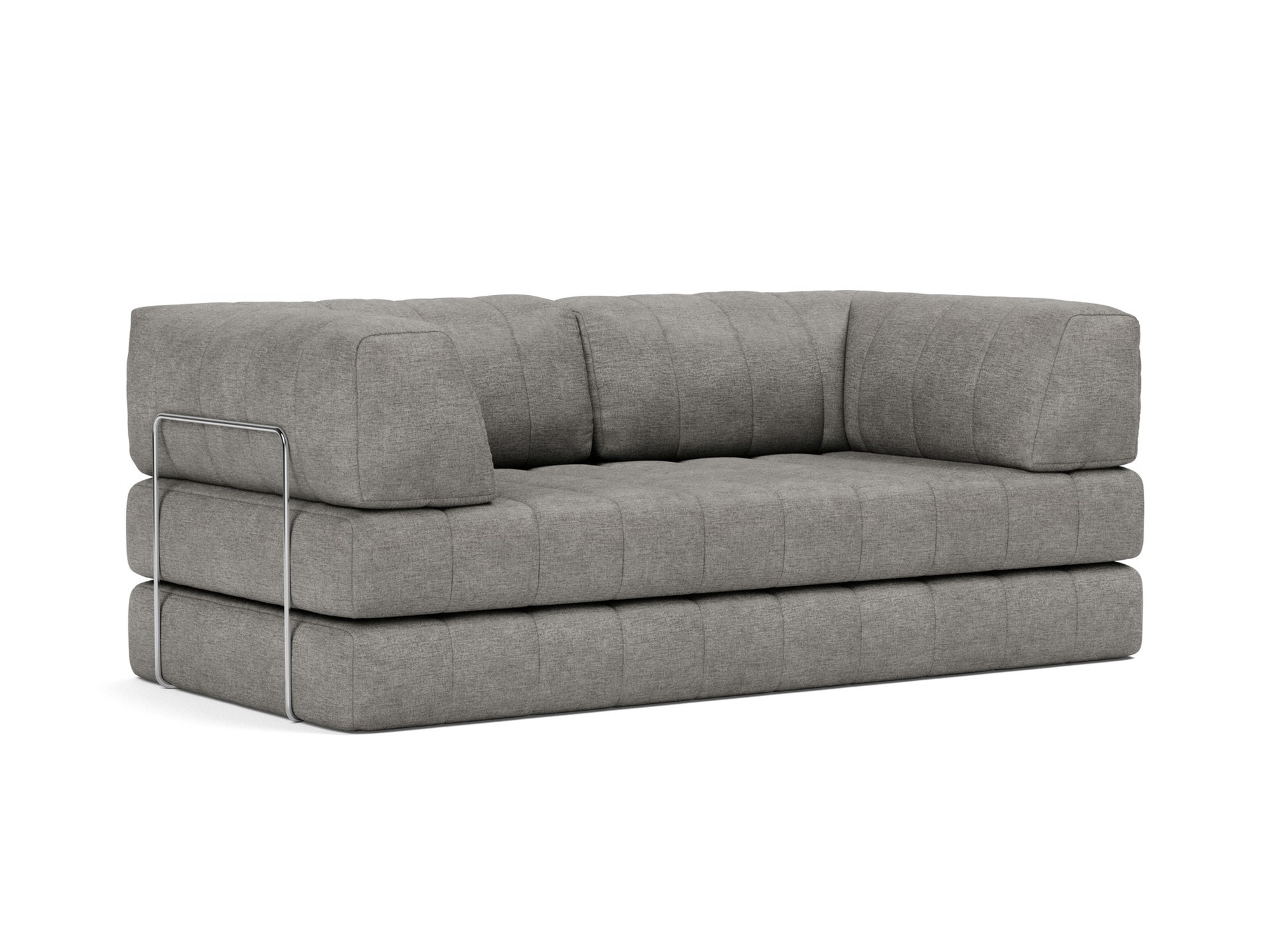 Schlafsofa CozyPad mit Armlehnen Flachgewebe Avella 282-Warm-Grey