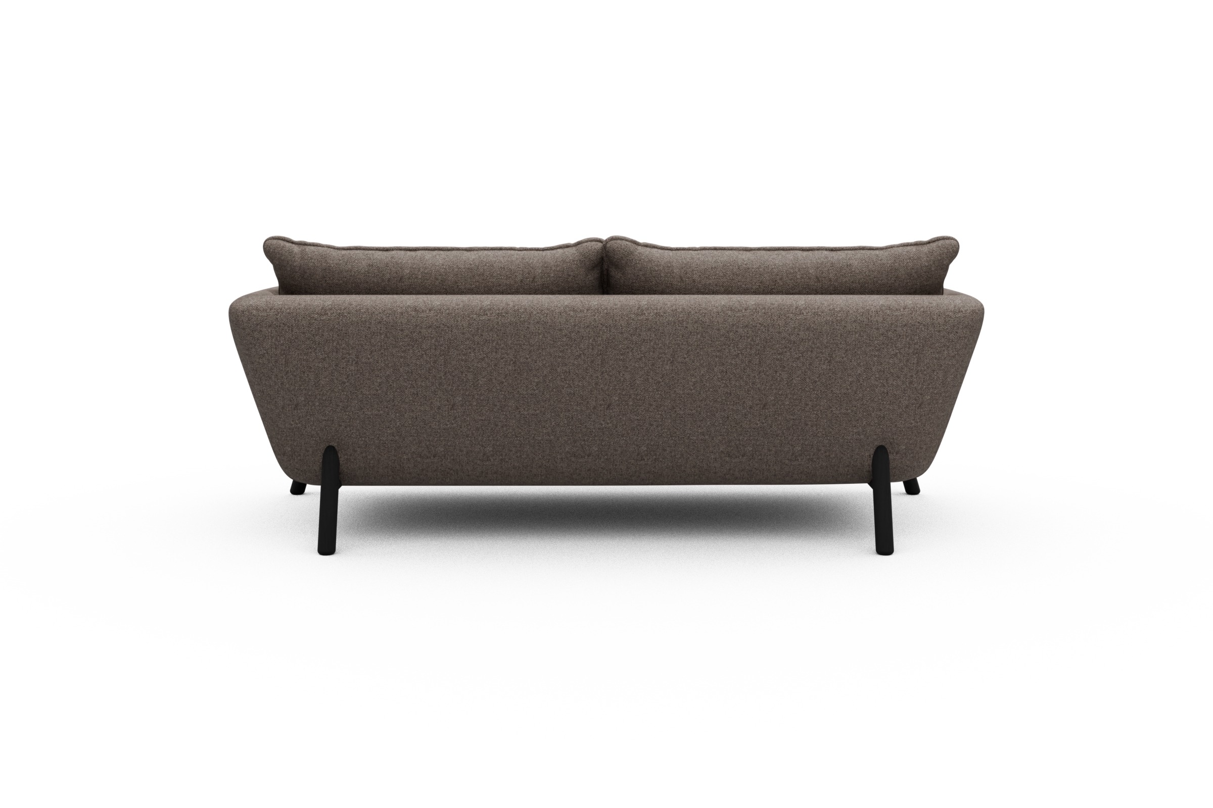 Sofa Emil PREMIUM 2-Sitzer Beinfarbe Eiche Schwarz Sama-Stone
