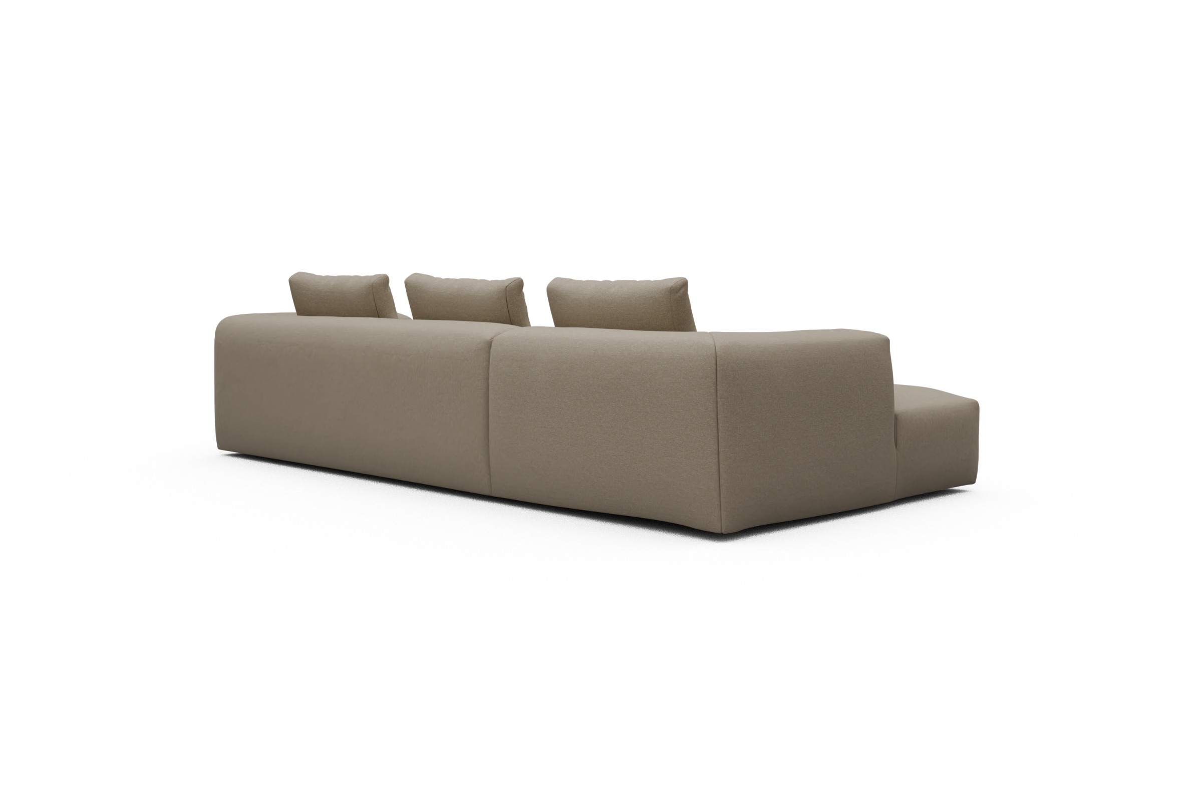 Ecksofa Fred Chaiselongue links mit 2,5-Sitzer Satya-Natural