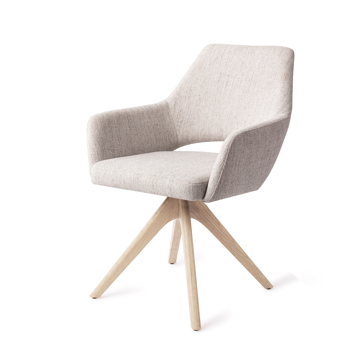 Jesper Home Esszimmerstuhl Yanai Pigeon Revolve Eiche gebleicht