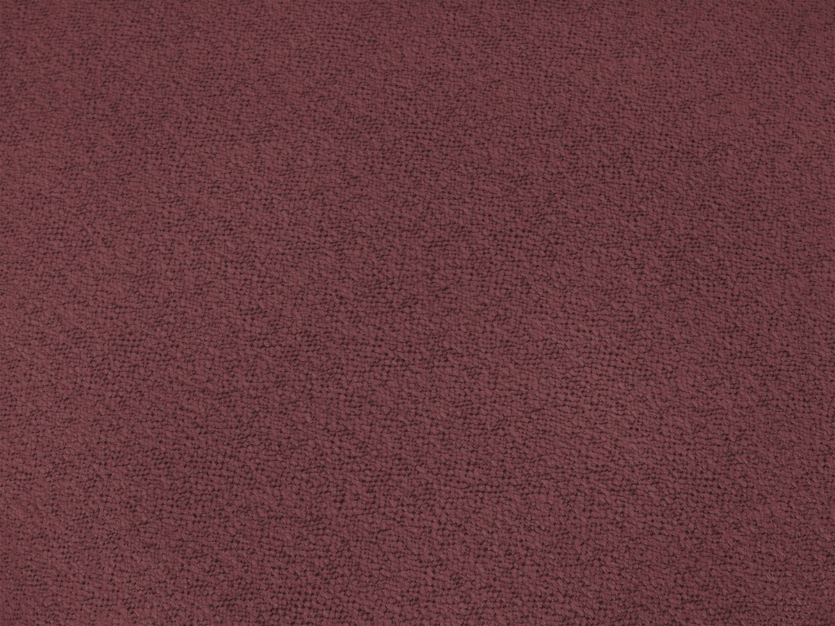 Bobochic Voltaire Sofa 4-Sitzer mit Pouf 280 × 124 cm Melange-Stoff Rot