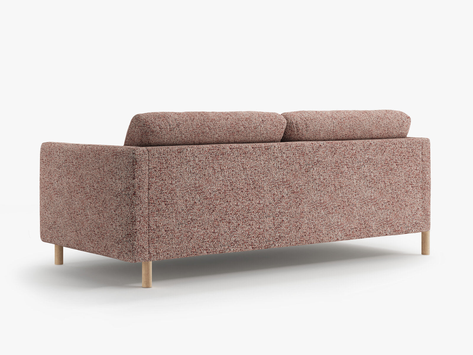 Micadoni Sofa Eden 4-Sitzer Strukturierter Stoff Rosa Melange