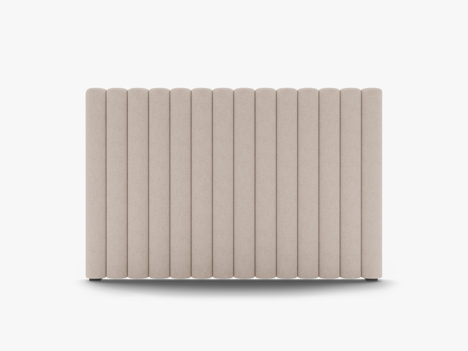 Micadoni Mistero Samtiger Kopfteil 80 cm Strukturierter Stoff Moly Cappuccino 140x95