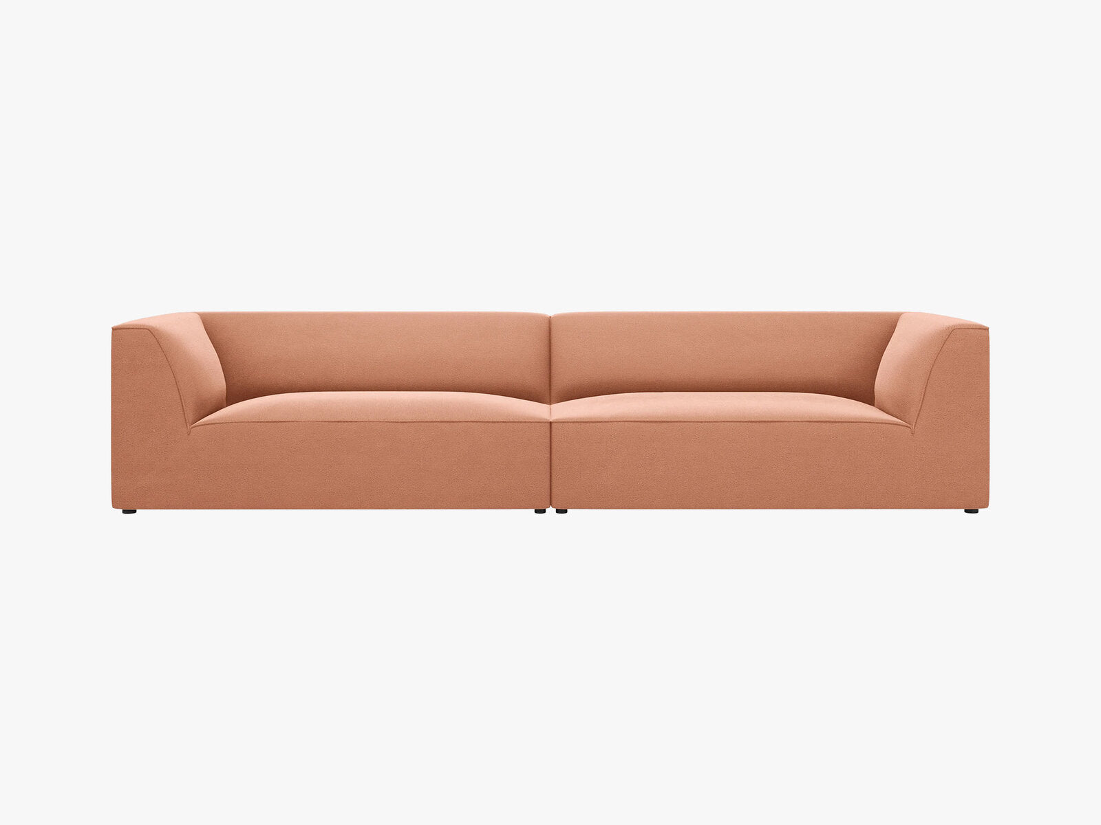Micadoni Sofa Ruby 4-Sitzer Samt Salvador Rosa