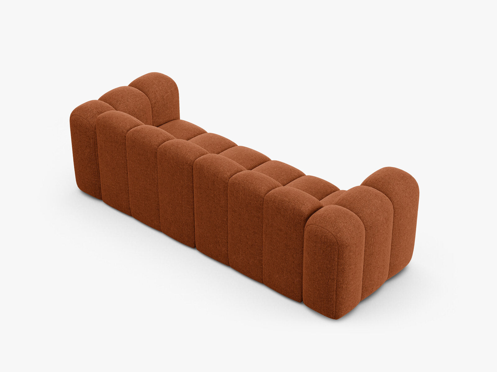 Micadoni Sofa Lupine 3-Sitzer Chenille Eden Ziegel