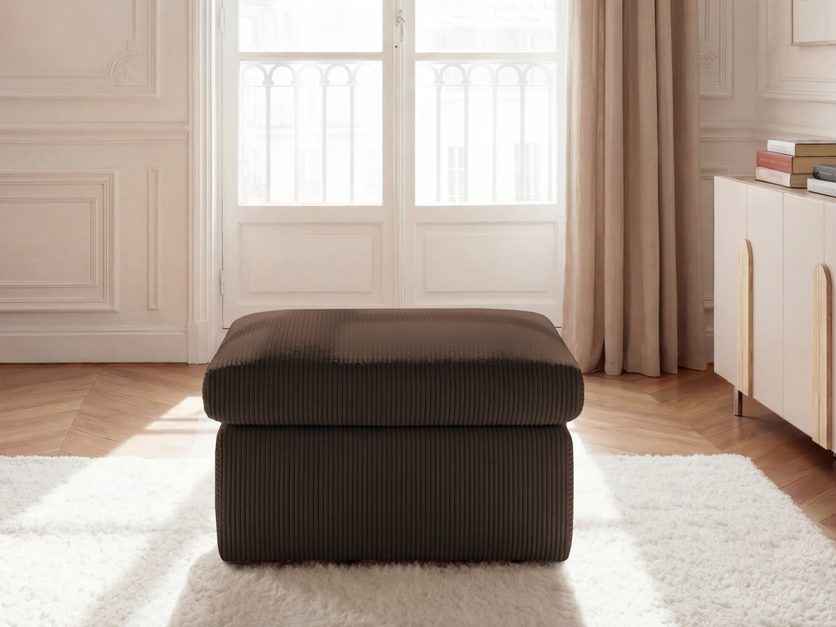 Bobochic Enore Pouf Cordsamt Braun