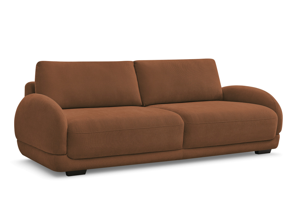 Bobochic Monica Schlafsofa 3-Sitzer mit Bettkasten Stoff Rot