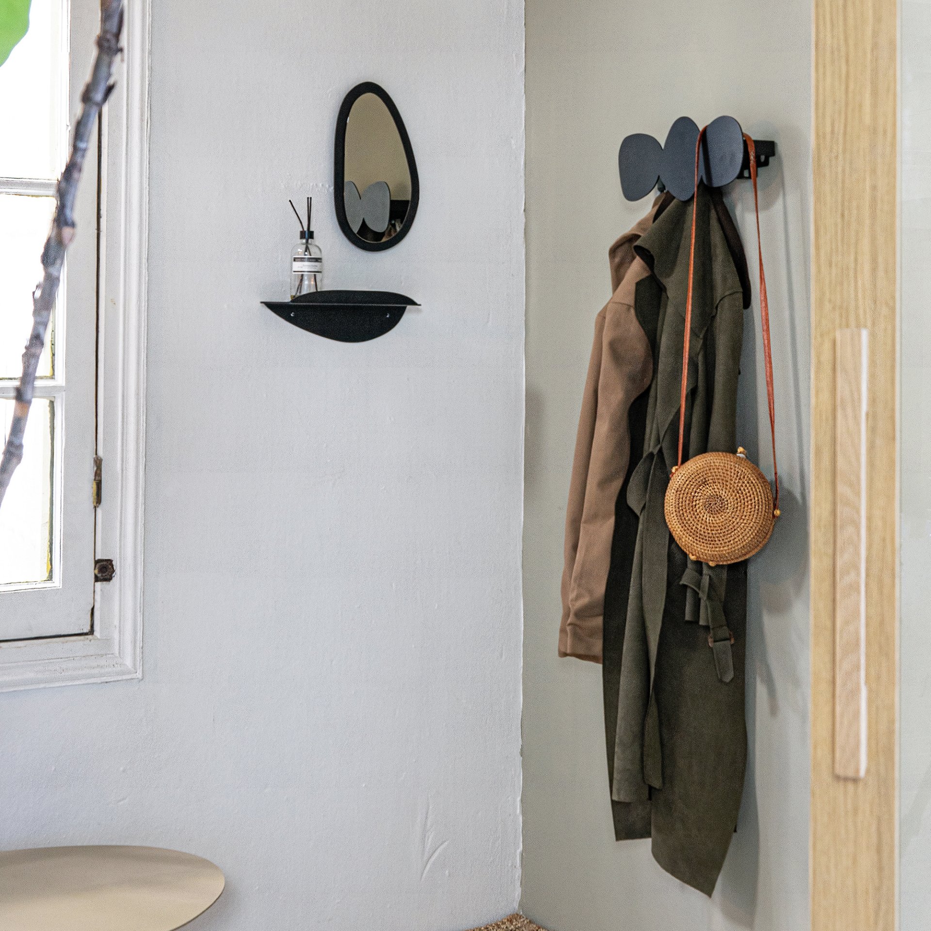 Spinder Design Wandgarderobe Tumulo Small Schwarz