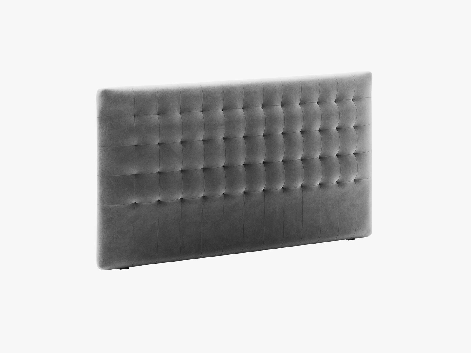 Micadoni Nova Samtiger Kopfteil 120 cm (H 95 cm) Samt Paris Grau 180x95