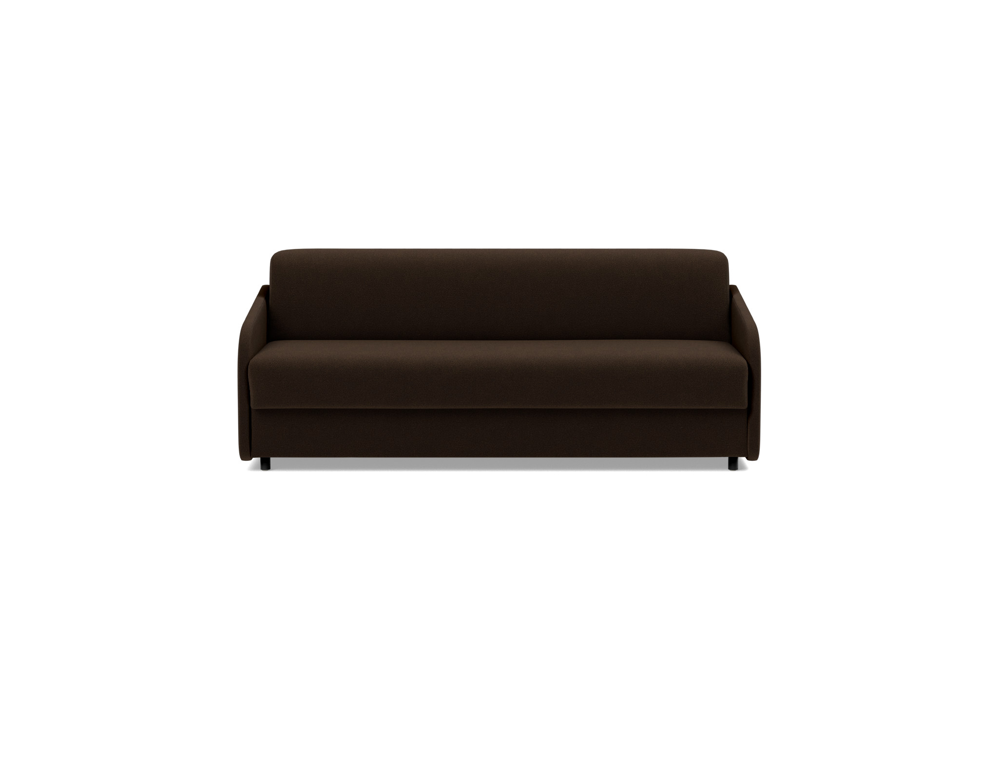 Schlafsofa Eivor mit Memory-Matratze 160 Strukturierter Stoff Taura 358-Chocco