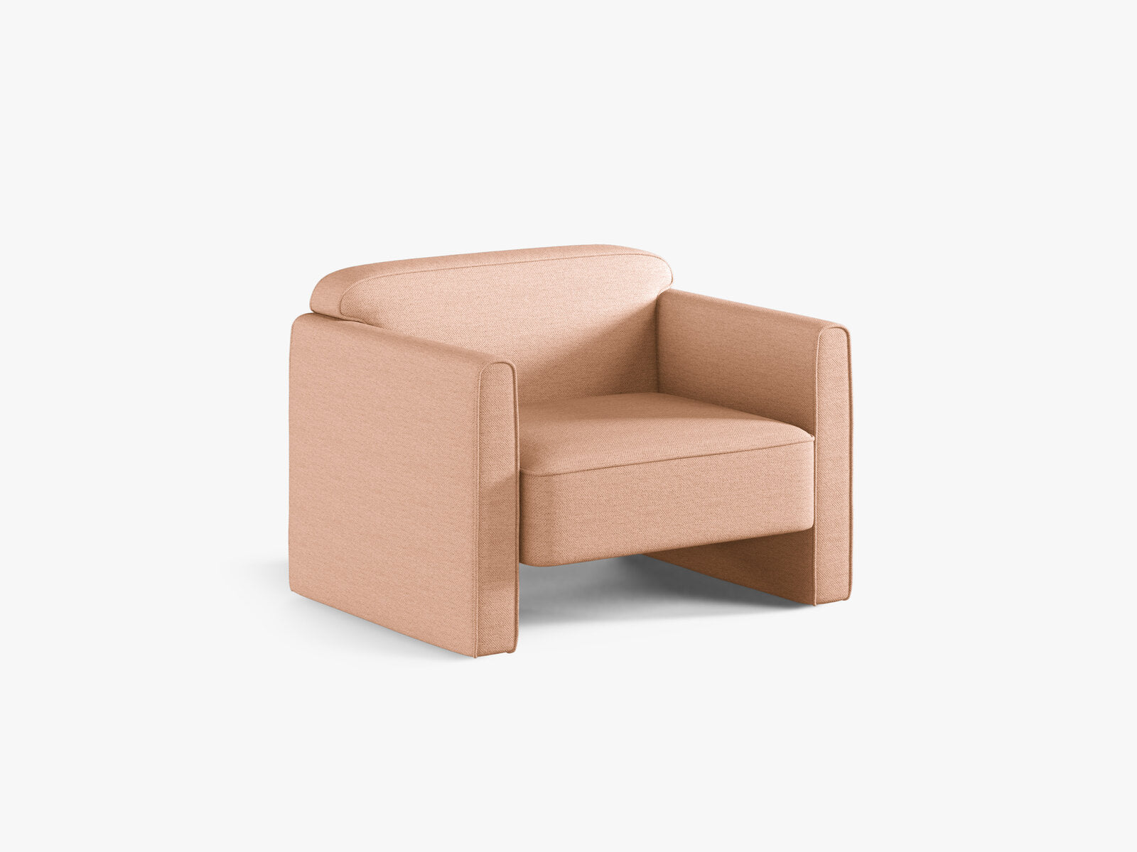 Micadoni Sessel Abby Strukturierter Stoff Heritage Pfirsich