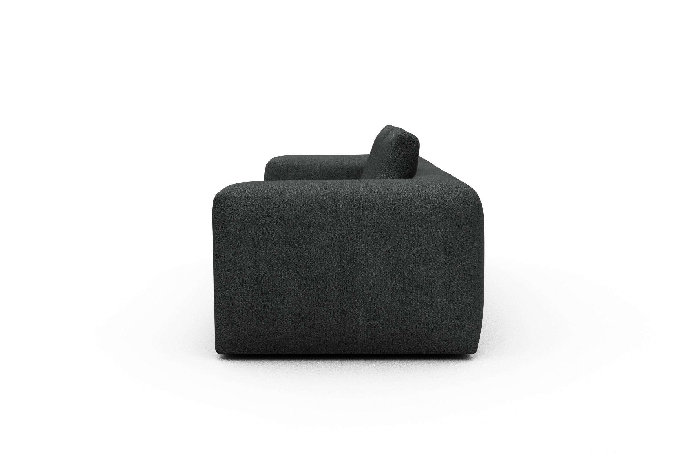 Sofa Fred 3-Sitzer Boucle-Charcoal