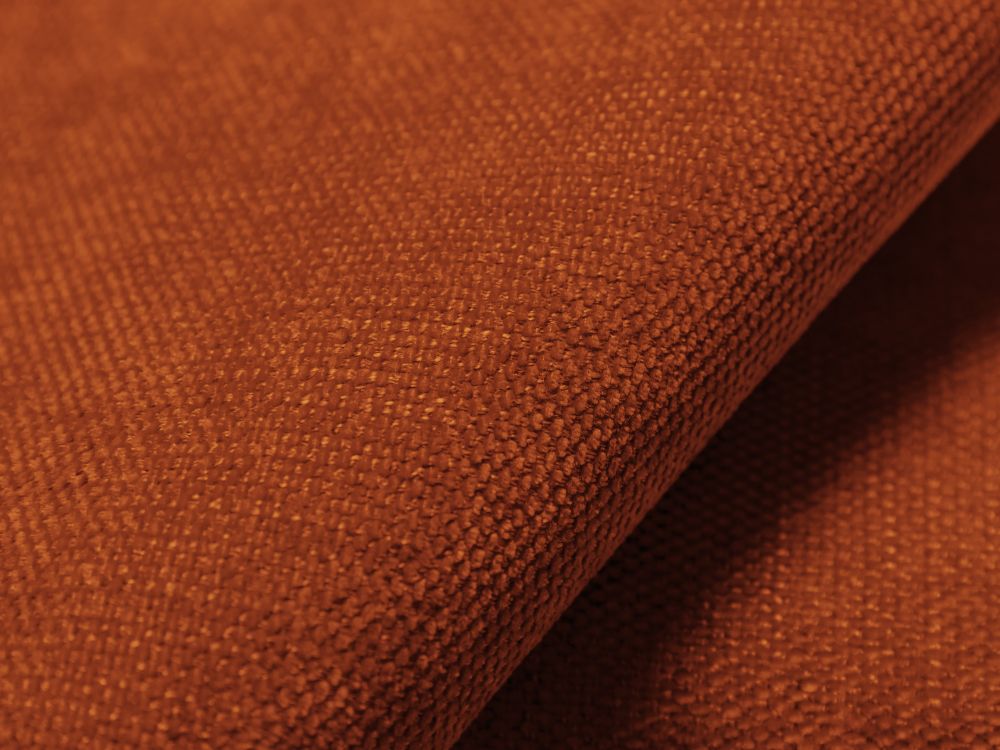 Cosmopolitan Design Ecksofa Turin 5-Sitzer Strukturierter Stoff Rosario Terrakotta Rechts