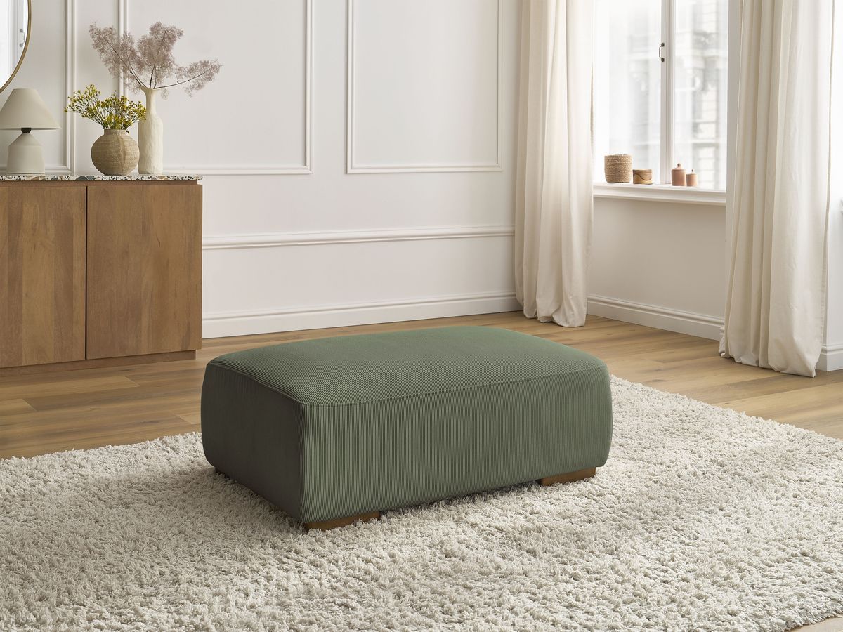Bobochic Sidonie Pouf Cordsamt Grün