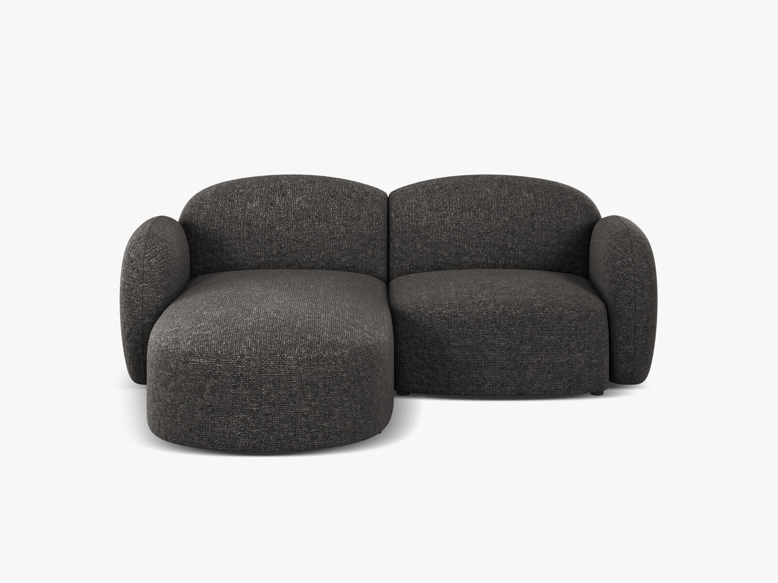 Micadoni Ecksofa Blair 3-Sitzer Links Chenille Eden Anthrazit