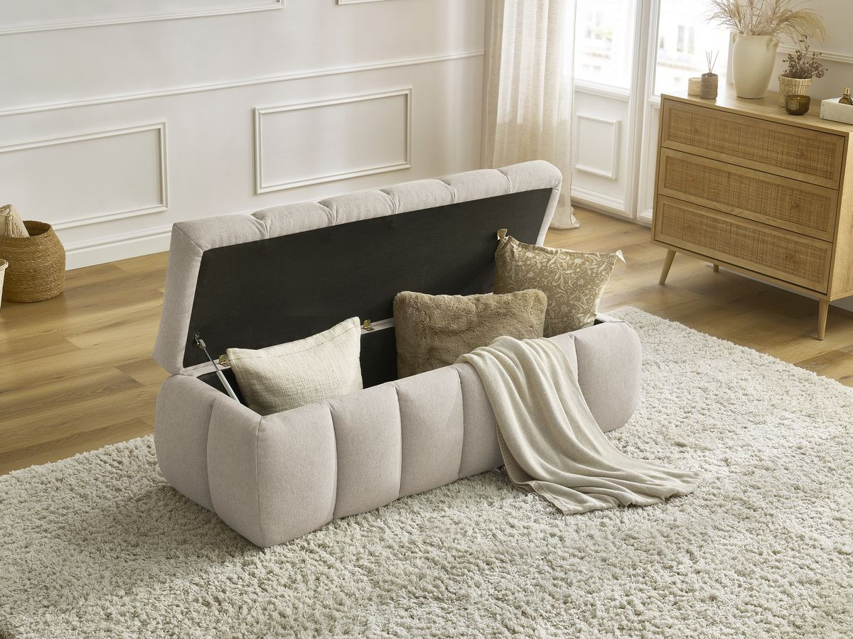 Bobochic Mont-blanc Bettbank Stoff Beige