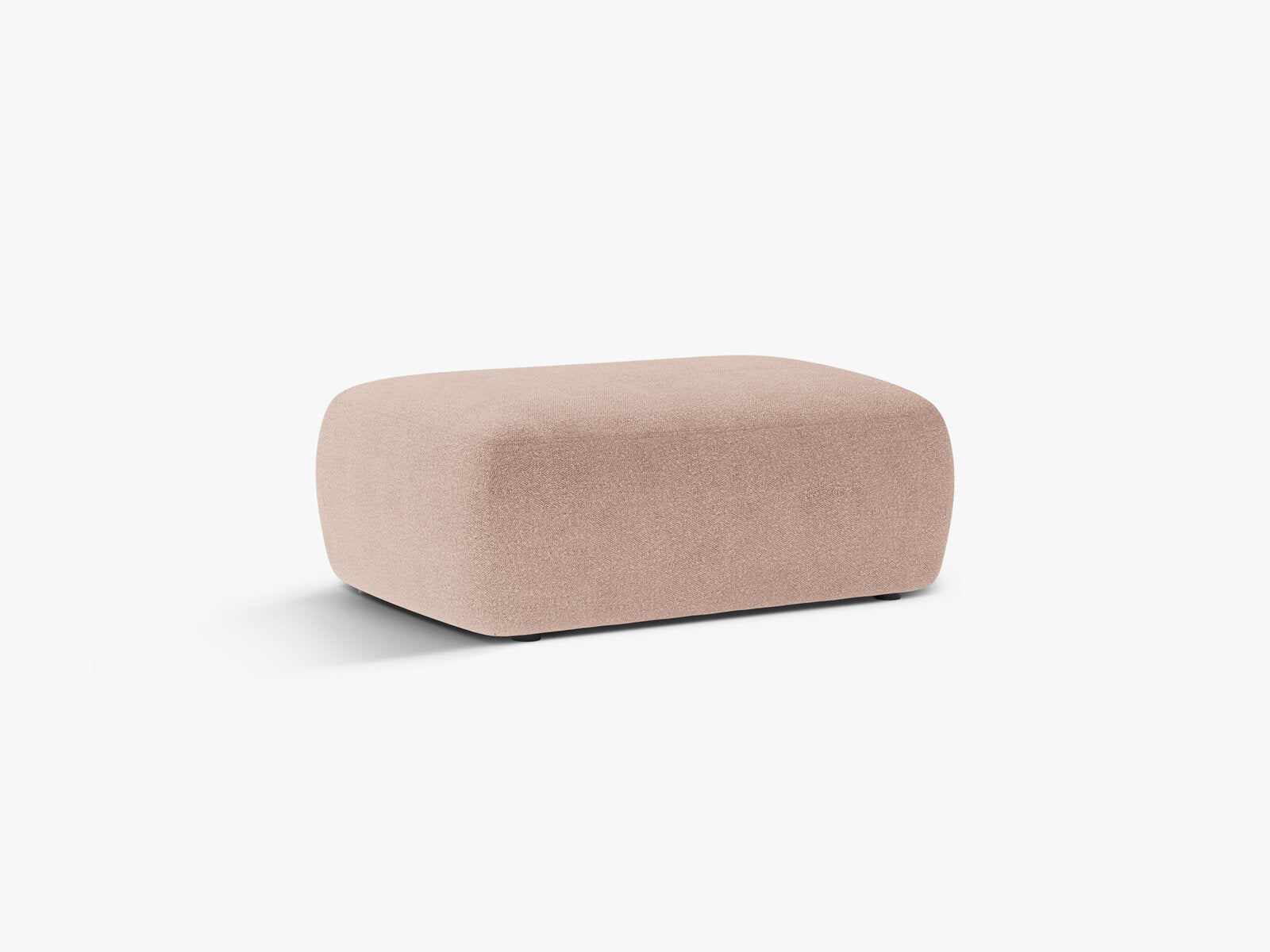 Micadoni Hocker Kate 1-Sitzer Boucle Puderrosa