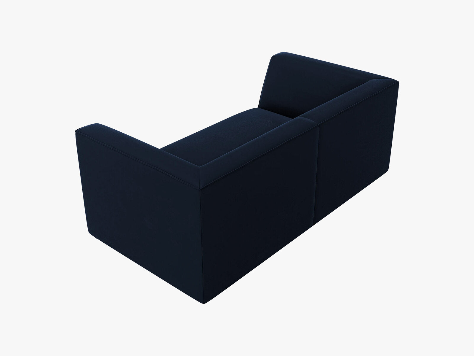 Micadoni Sofa Ruby 2-Sitzer Samt Salvador Königsblau