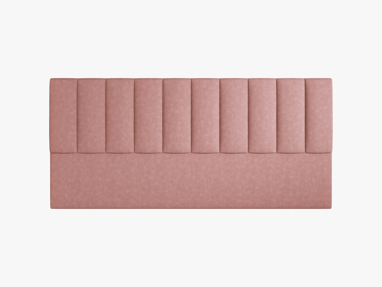 Micadoni Marl Samtiger Kopfteil 140 cm (H 95 cm) Strukturierter Stoff Liberty Rosa 200x95
