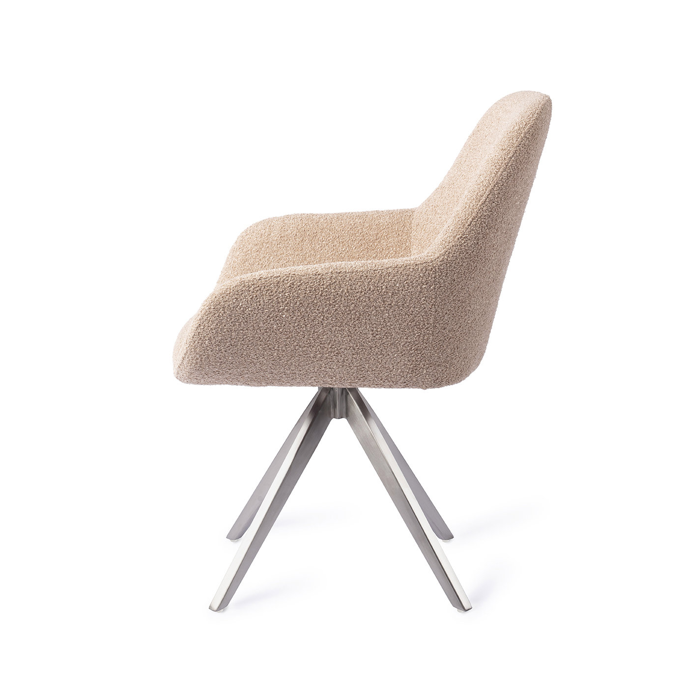 Jesper Home Esszimmerstuhl Kushi Flax Relax Turn Stahl