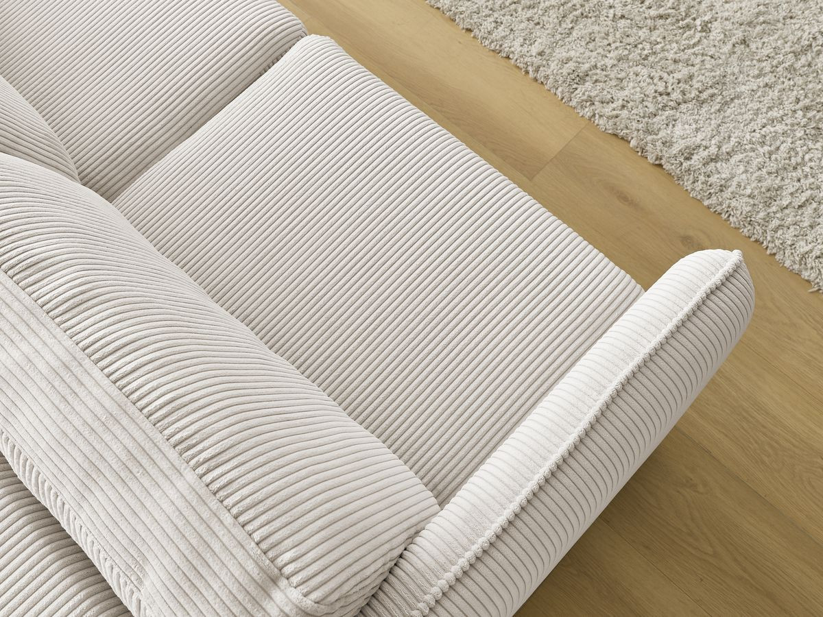 Bobochic Lenny Schlafsofa 3-Sitzer Cordsamt Beige