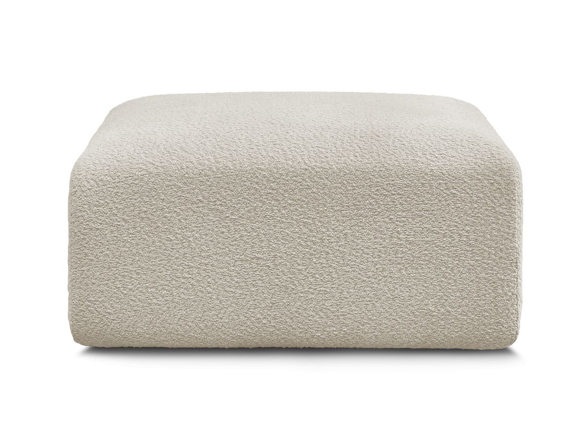 Bobochic Tina Pouf Bouclé-Stoff Beige