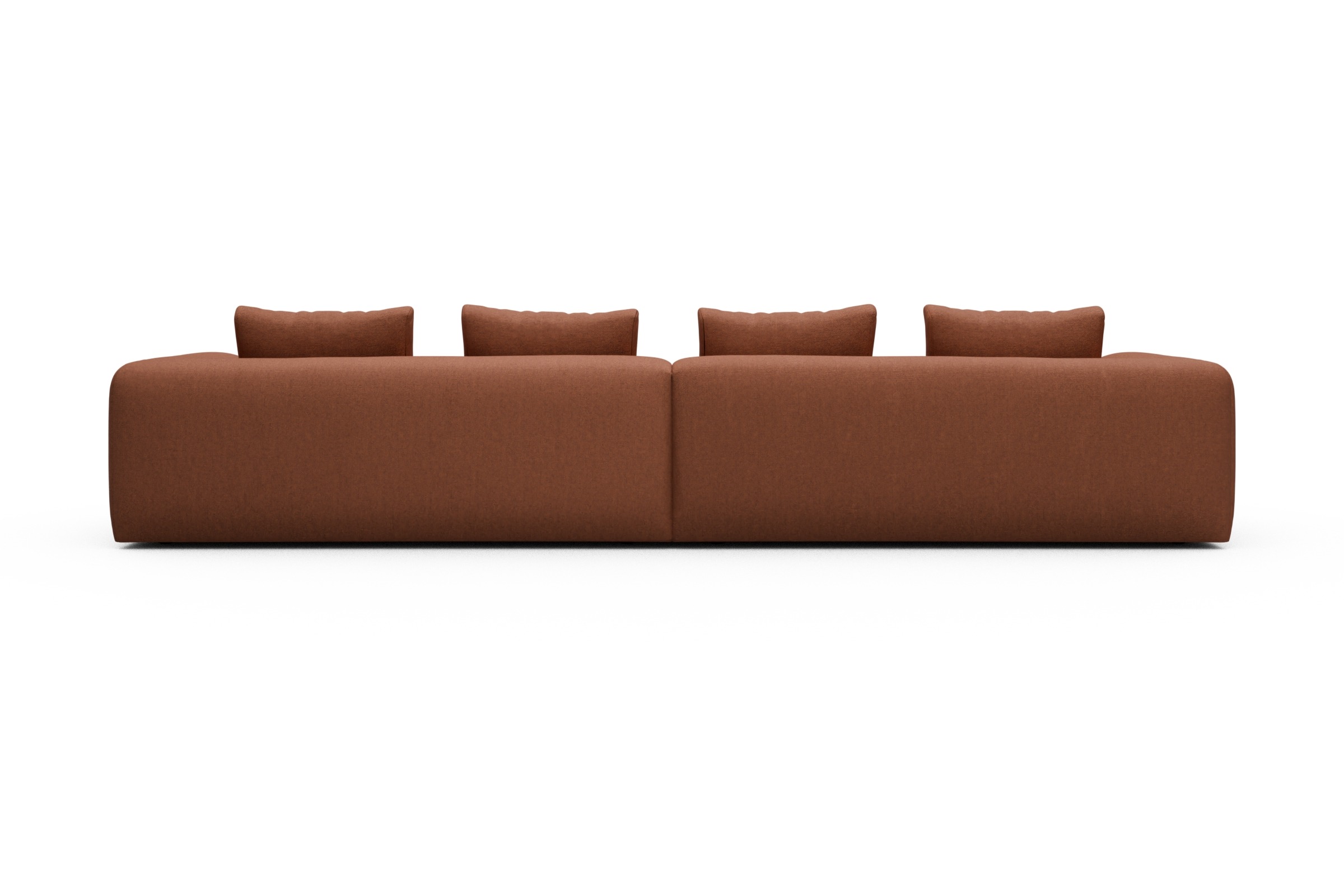 Sofa Modulares XXL Sofa Fred 5-Sitzer Weda-Rust