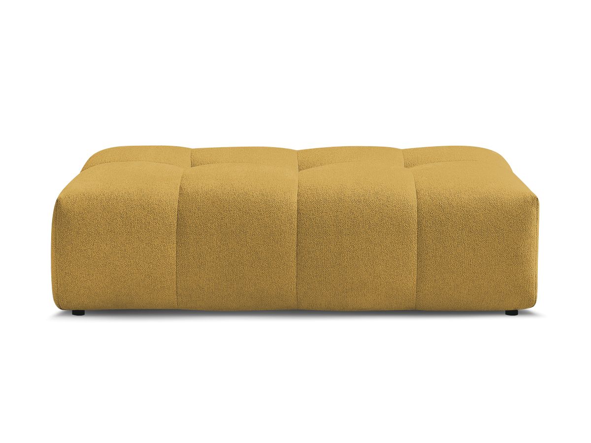 Bobochic Everest Pouf 140 × 70 cm Melange-Stoff Gelb
