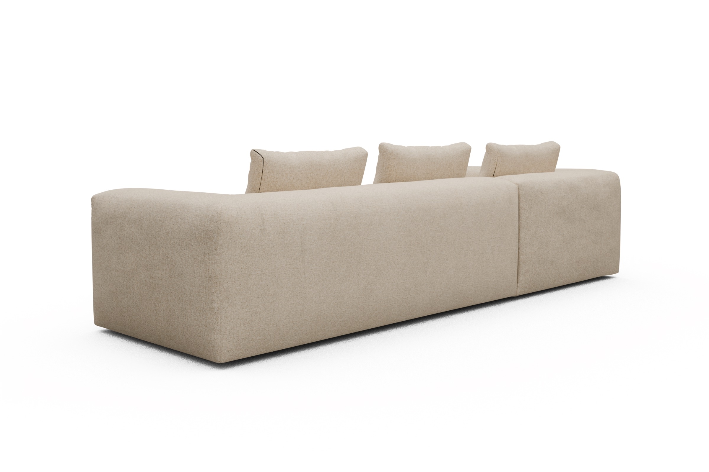 Ecksofa Fred Relax-Ecke links mit 2,5-Sitzer Casone-Natural-Beige
