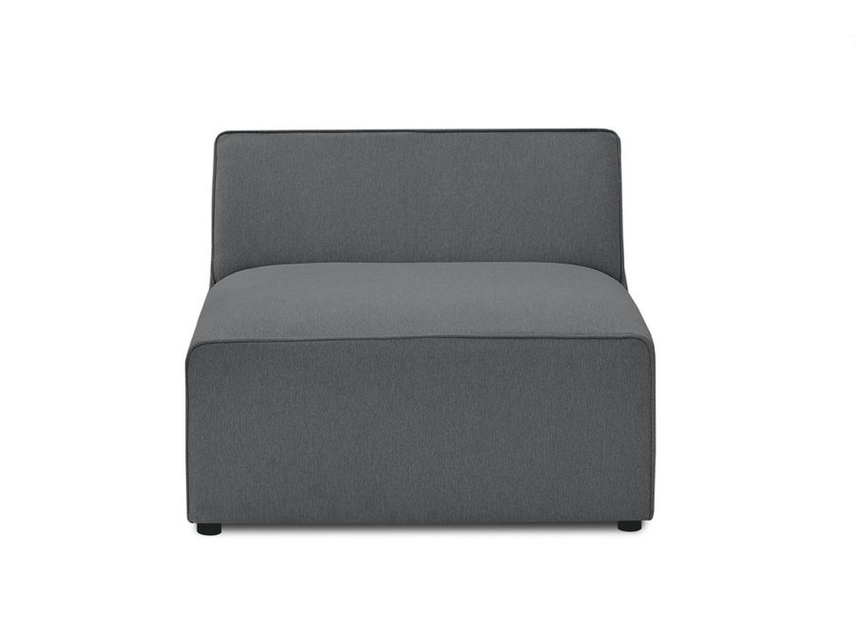Bobochic Megeve Sofamodul 1-Sitzer Melange-Stoff Dunkelgrau