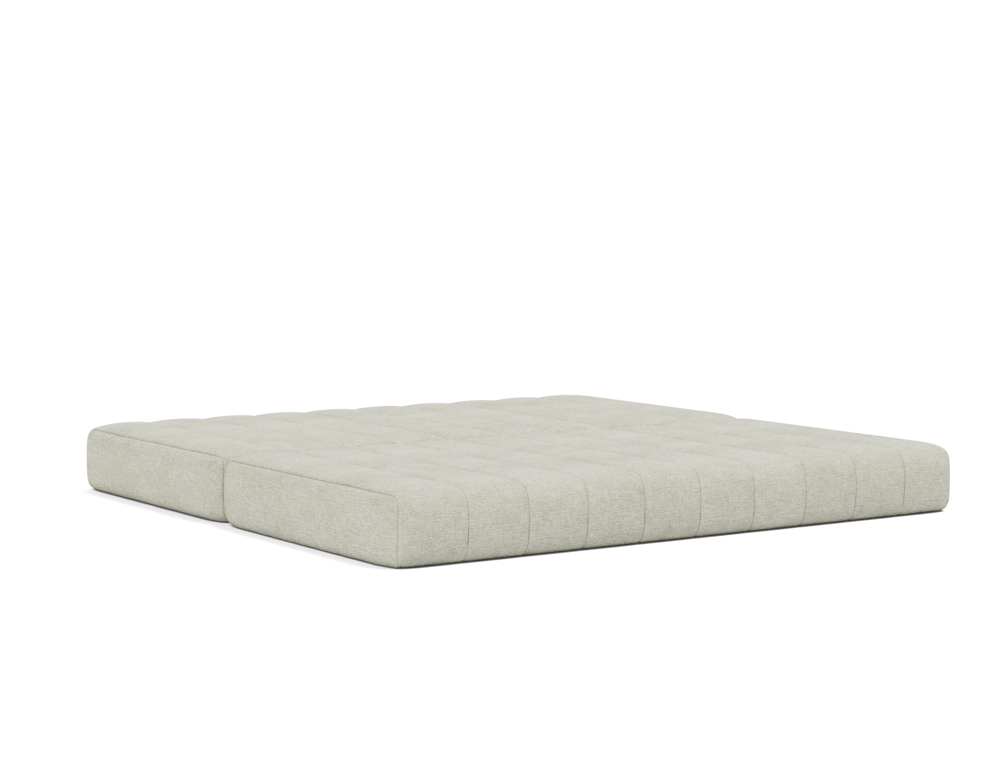 Schlafsofa CozyPad mit Armlehnen Flachgewebe Avella 280-Sand