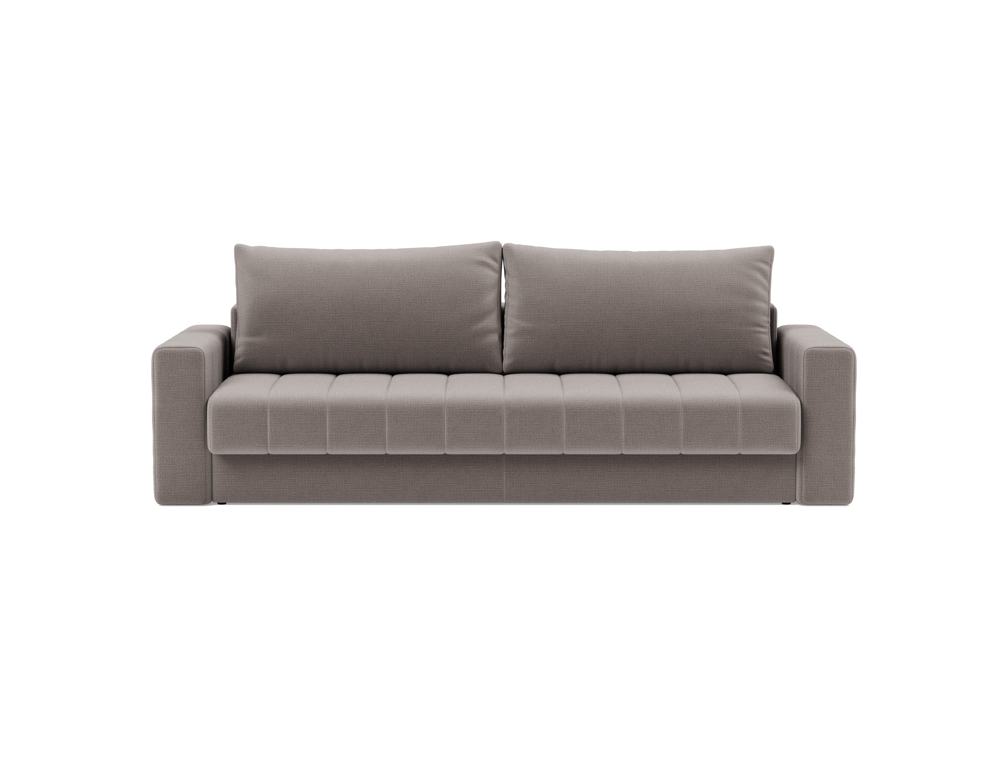 Schlafsofa Akello mit Armlehnen Chenille Esina 418-Truffle