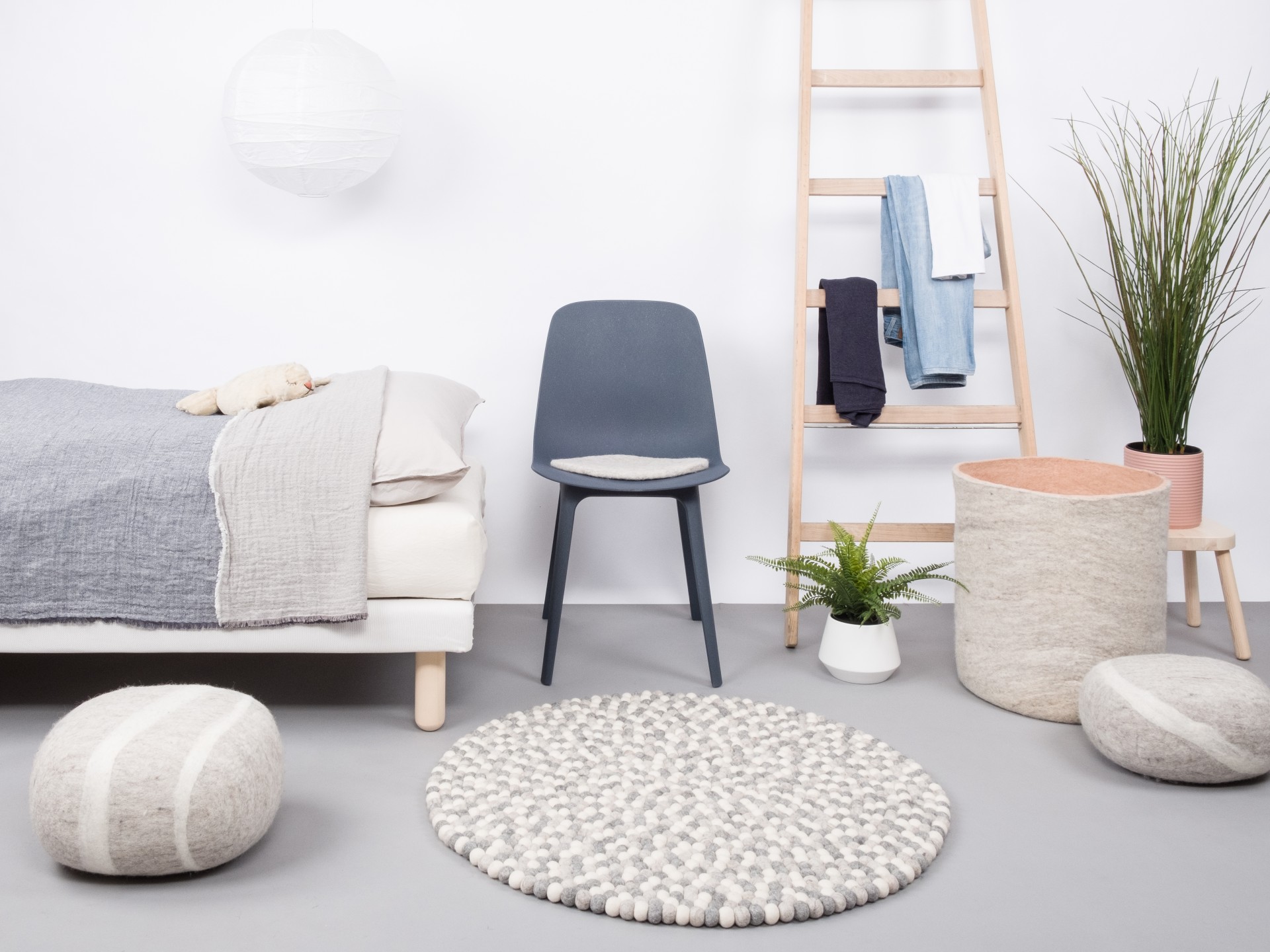 myfelt Hella Filzkugelteppich - 120 cm