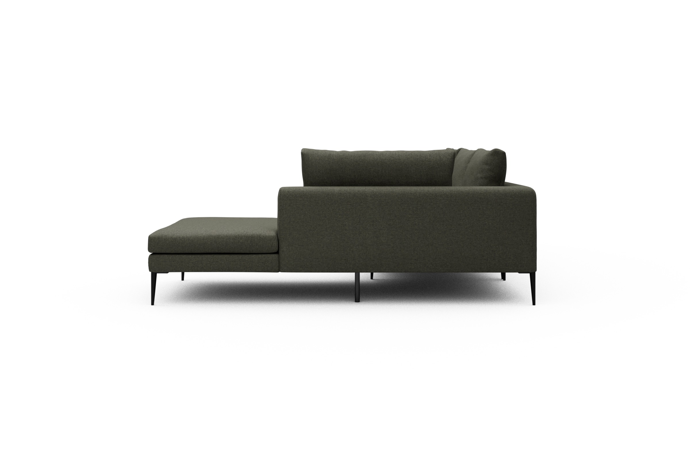 Ecksofa Paul Relax-Ecke links mit 3-Sitzer Sama-Winter-Moss