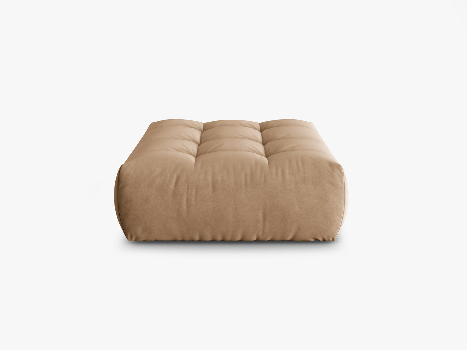 Micadoni Hocker Bloom 1-Sitzer Samt Sand