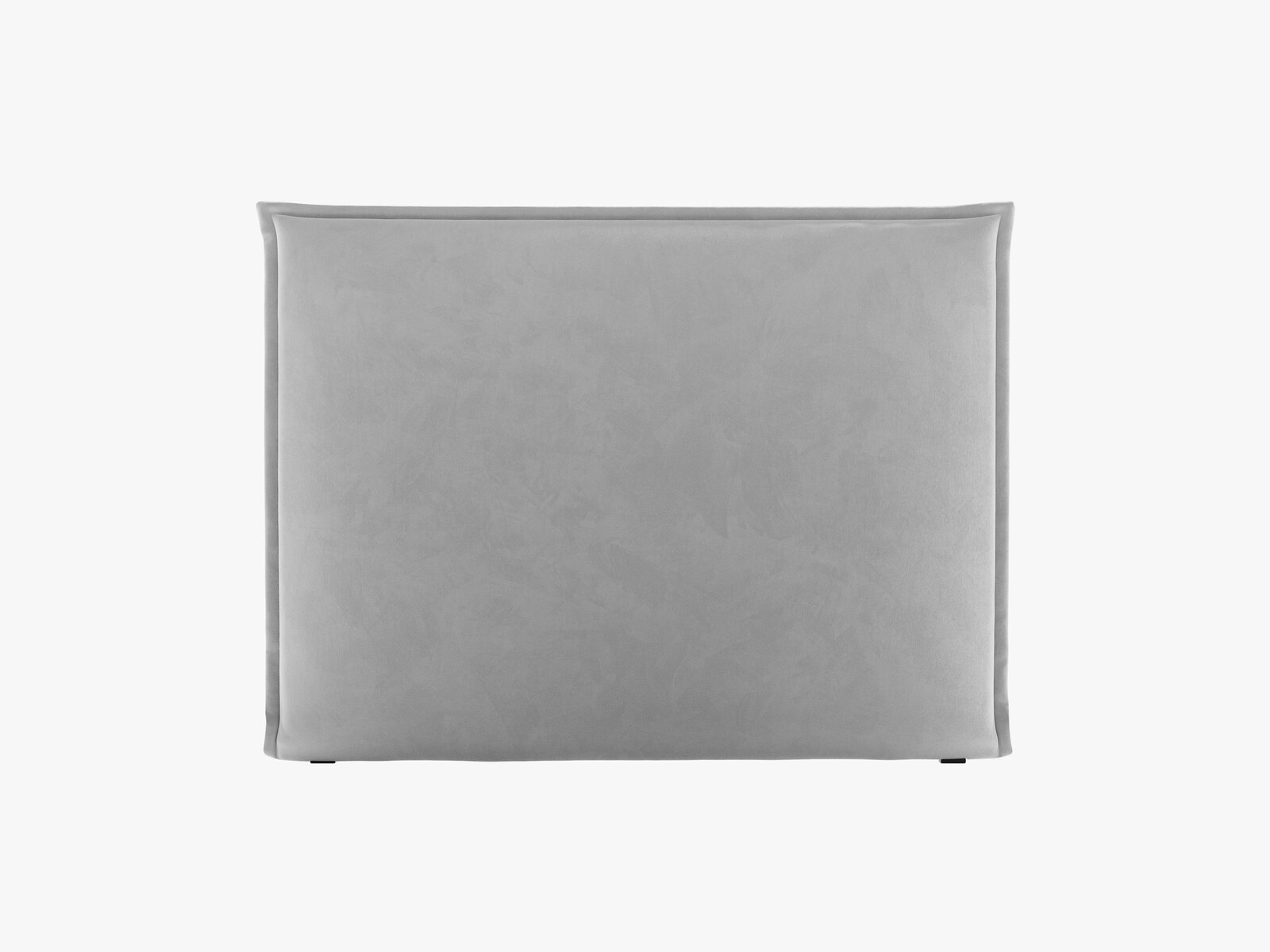 Micadoni Monica Samtiger Kopfteil 140 cm (H 120 cm) Samt Paris Hellgrau 140x120