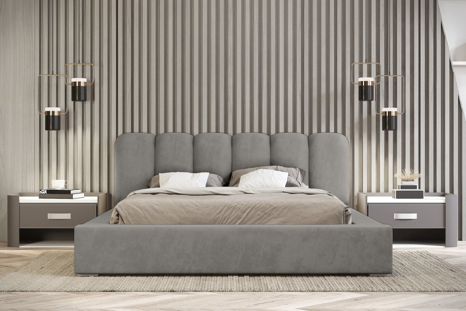 Polsterbett Tavio-New Chenille 180x200 mit Holzrahmen Ditra-New 15