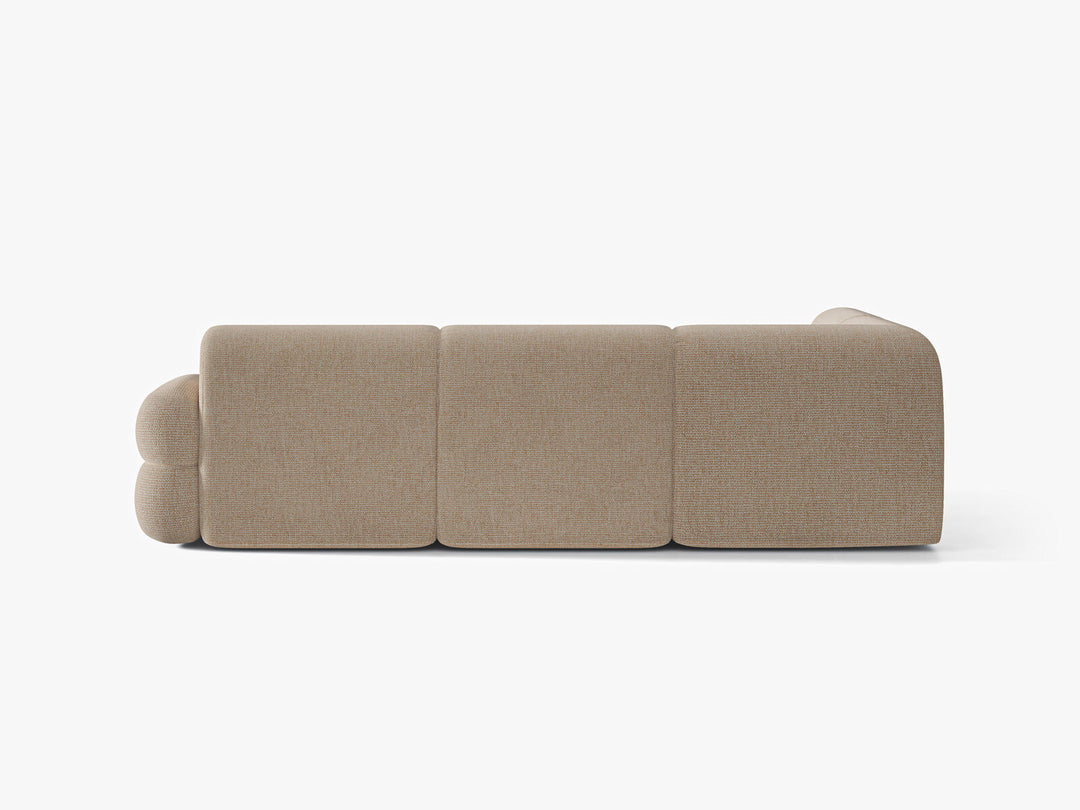 Micadoni Neo Ecksofa 5-Sitzer Rechts Chenille SILENCIO Sand