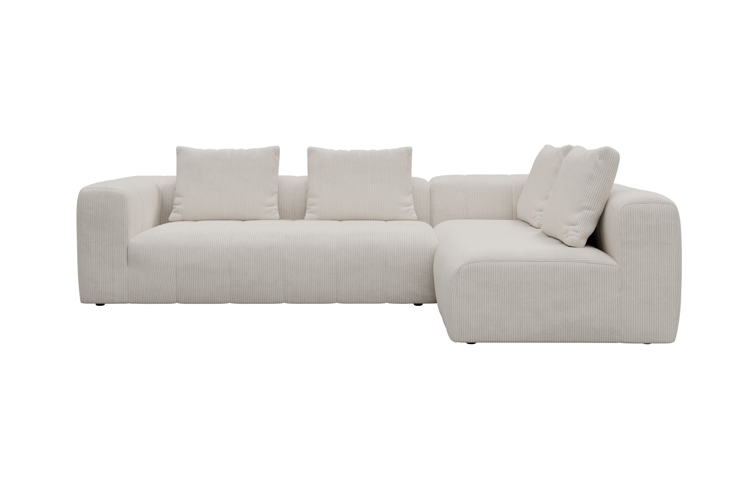 Hugo 2x 2,5-Sitzer Armlehne links Corduroy-Ivory moebelfaktor