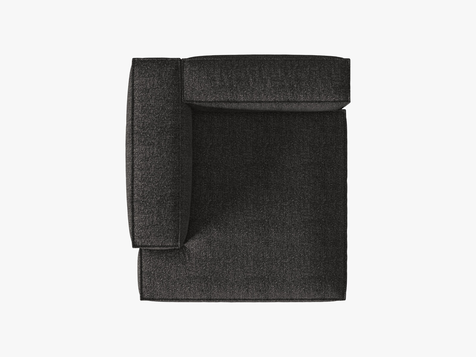 Micadoni Recamiere Nuria 1-Sitzer Links Boucle Anthrazit