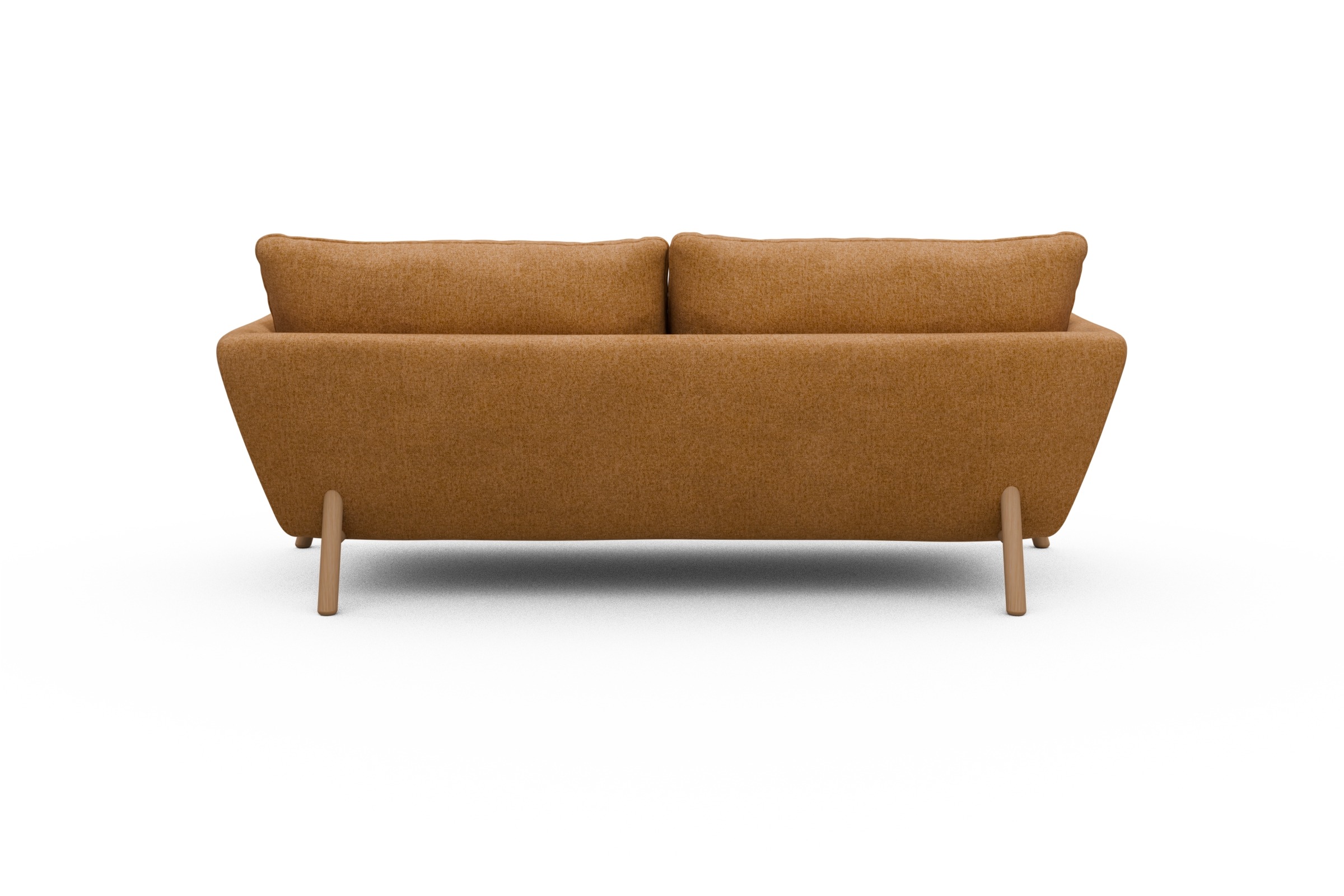 Sofa Emil 3-Sitzer Beinfarbe Eiche Natur Casone-Warm-Yellow