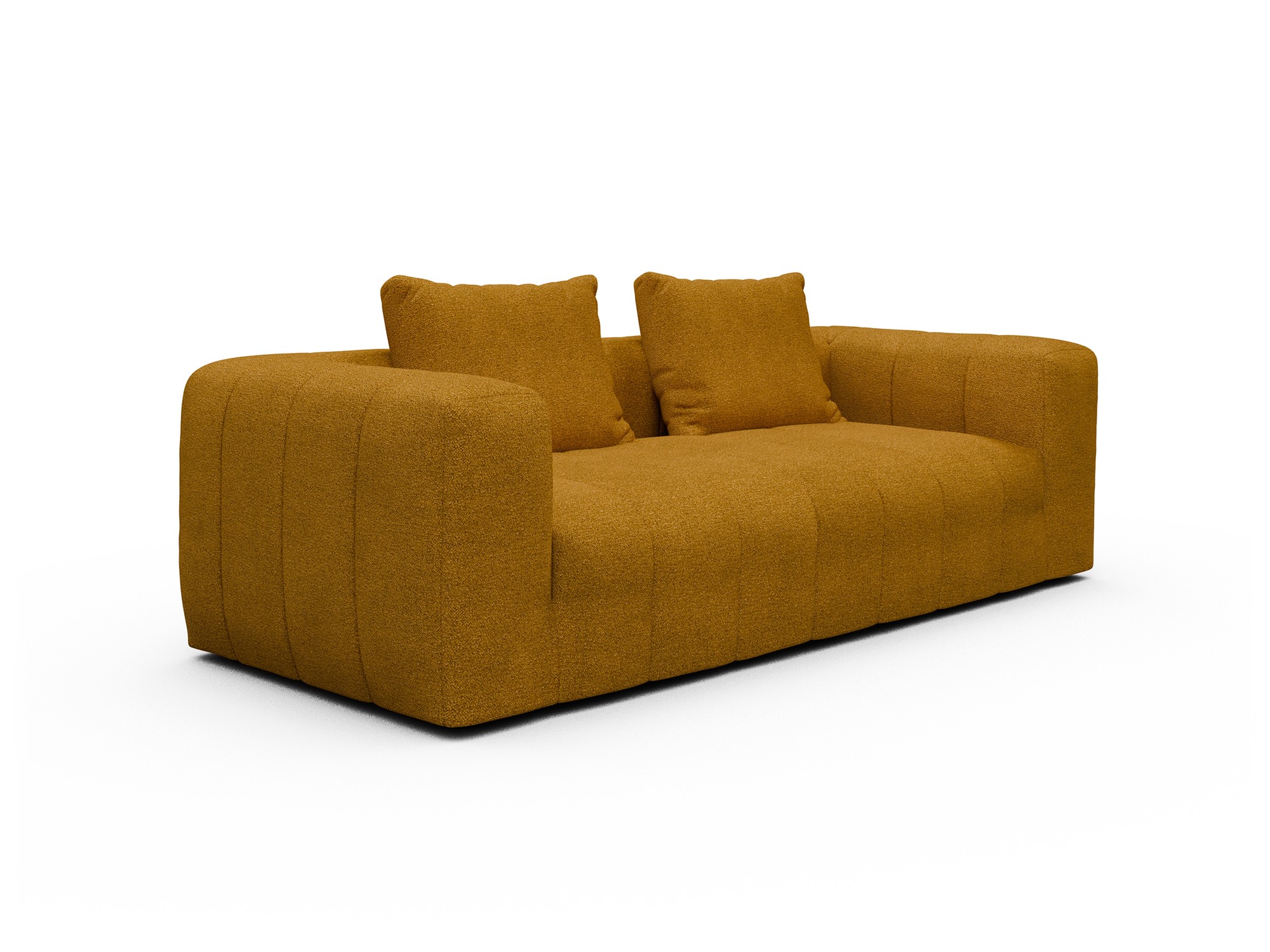 Hugo 3-Sitzer Boucle-Ochre moebelfaktor