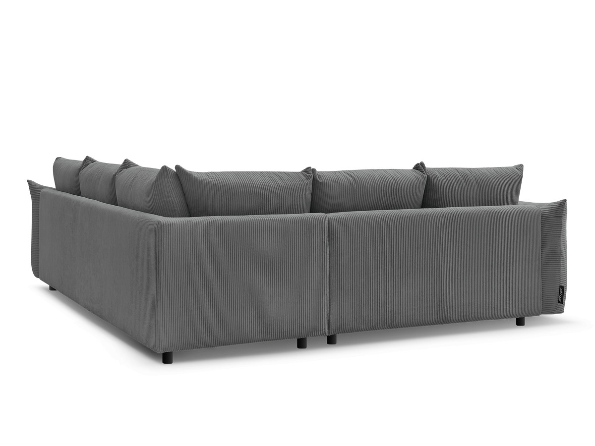 Bobochic Ernest Ecksofa Cordsamt Dunkelgrau