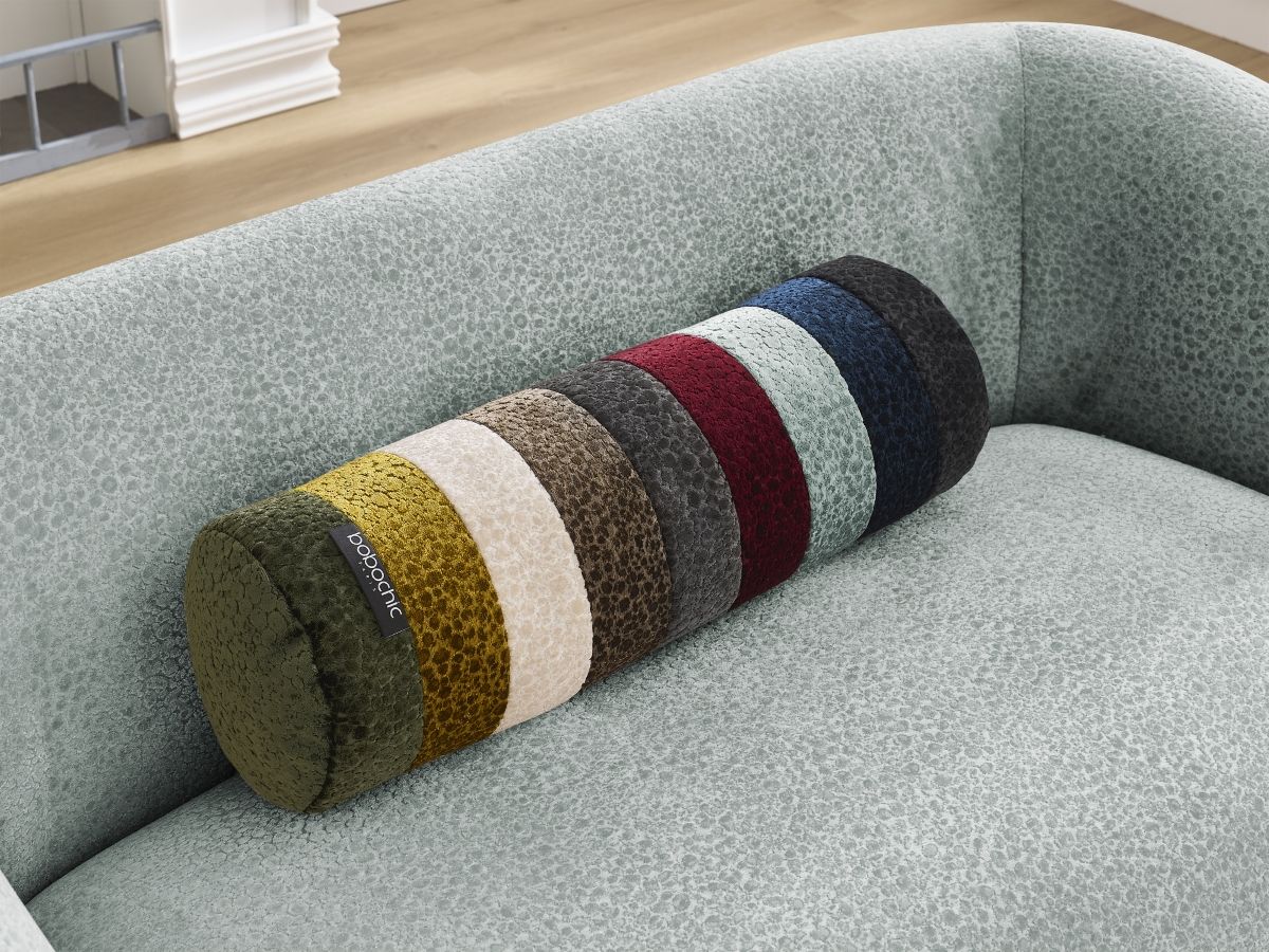 Bobochic Celine Sofa 2-Sitzer Strukturstoff Hellblau