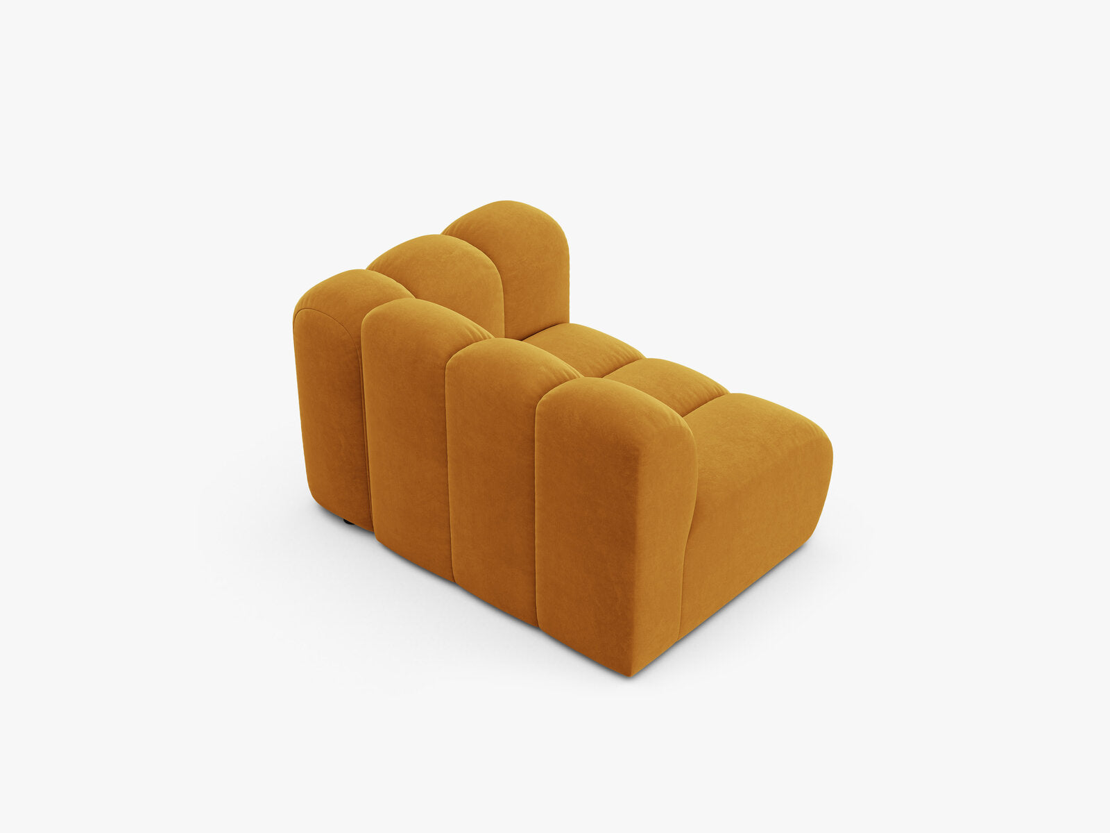 Micadoni Modul Lupine 1-Sitzer Samt Venus Gelb Rechts