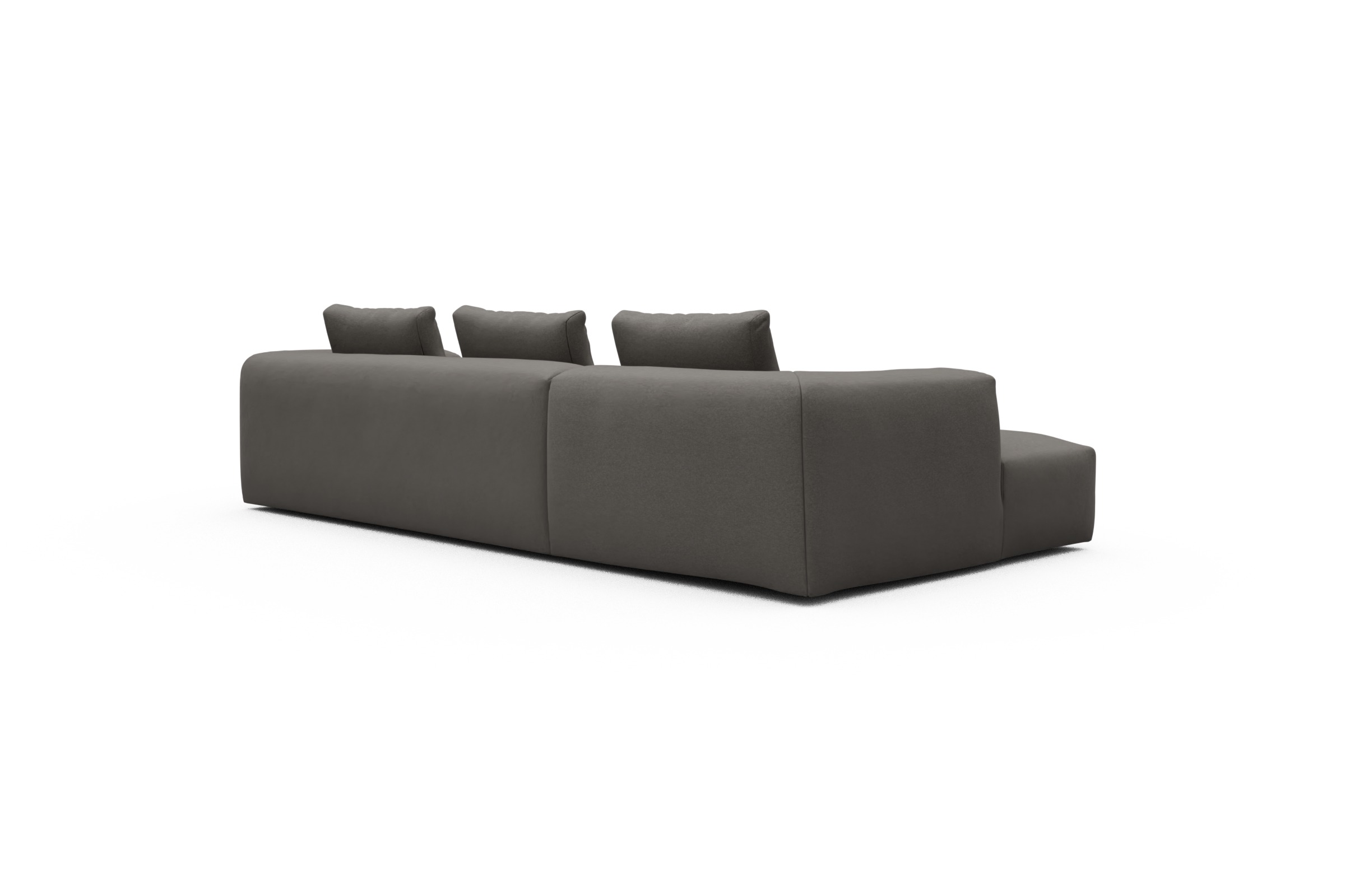 Ecksofa Fred Chaiselongue links mit 2,5-Sitzer Satya-Taupe