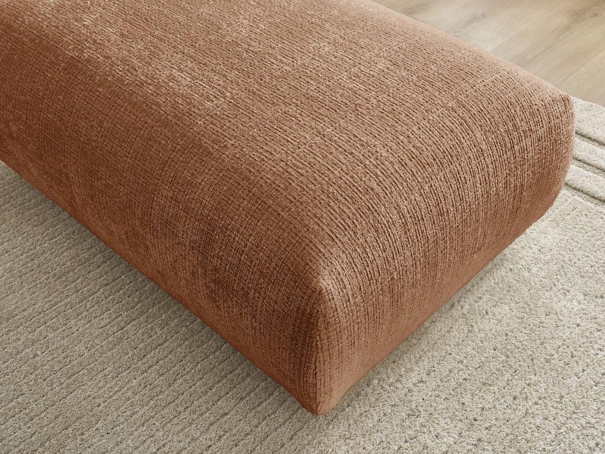 Bobochic Sirius Sofa 1-Sitzer Strukturstoff Orange